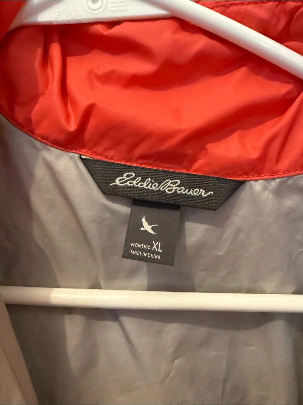 Eddie Bauer Women's Jacket in Coral and Light Gray